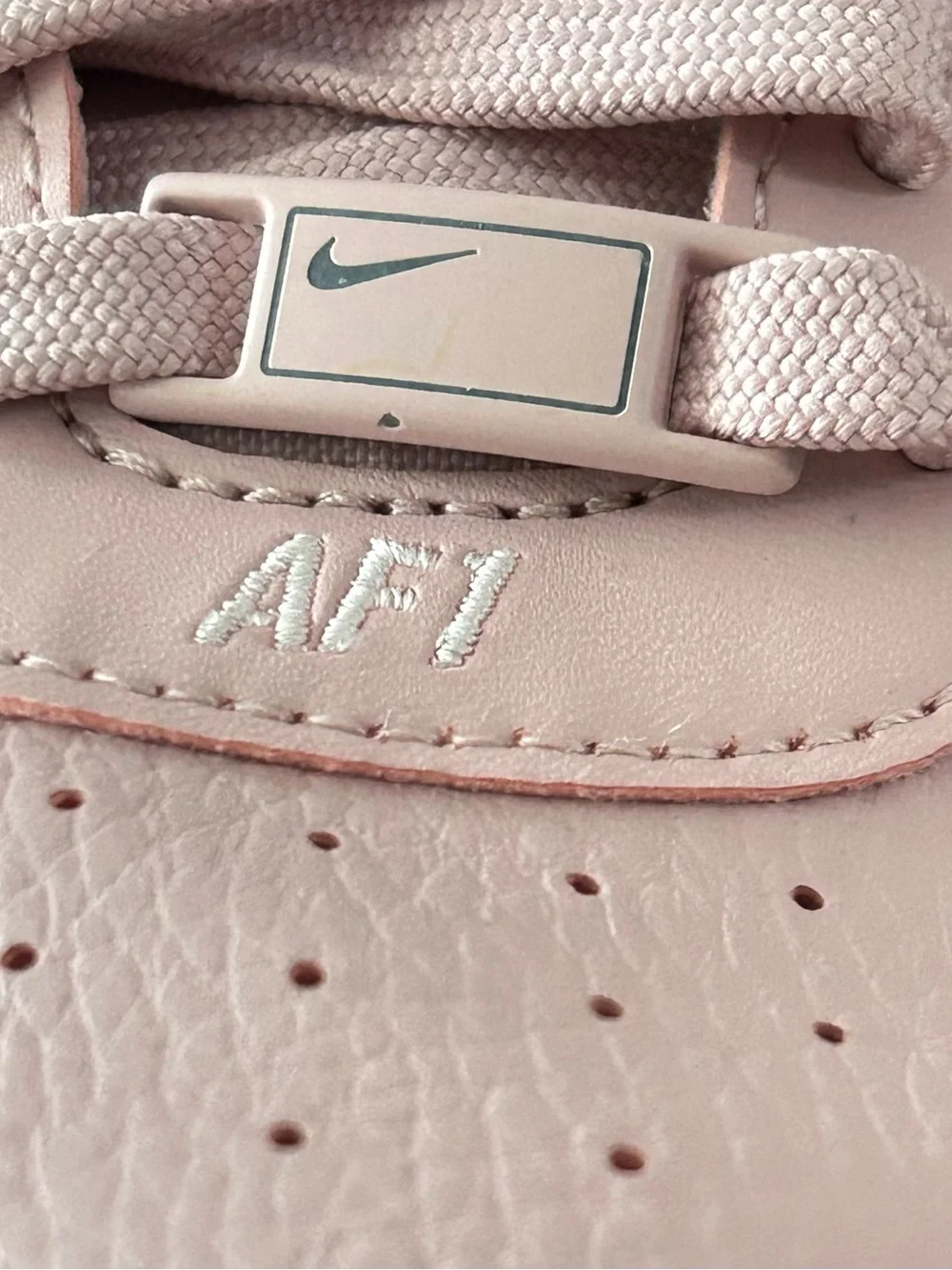 Nike Women’s Air Force 1 Low Sneakers in Light rose and White - Picture 8 of 11